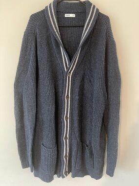 Men’s blue cardigan size 4XB